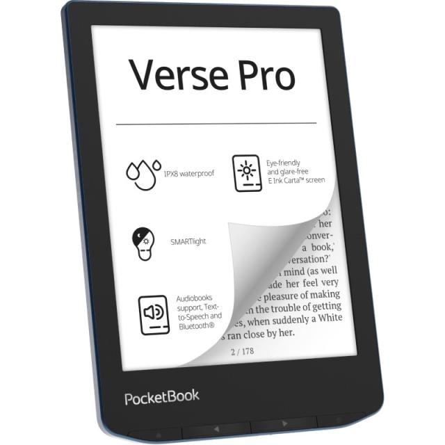 PocketBook - Verse Pro lectore de e-book Pantalla táctil 16 GB Wifi Negro, Azul