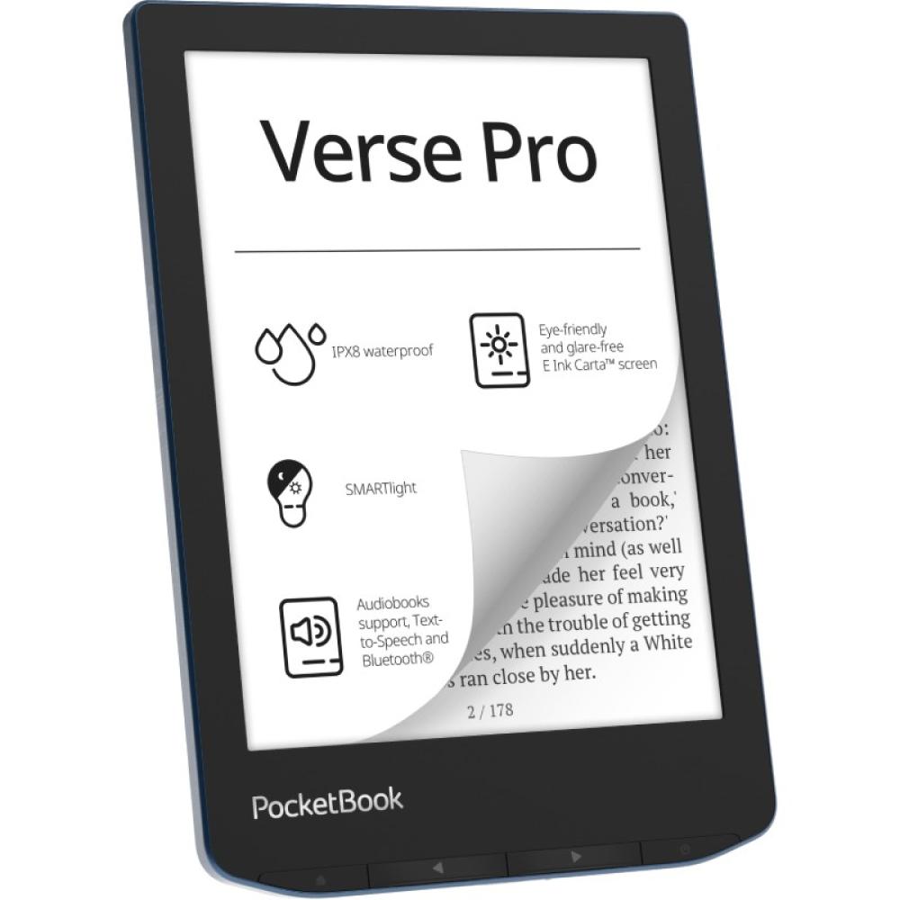 PocketBook - Verse Pro lectore de e-book Pantalla táctil 16 GB Wifi Negro, Azul