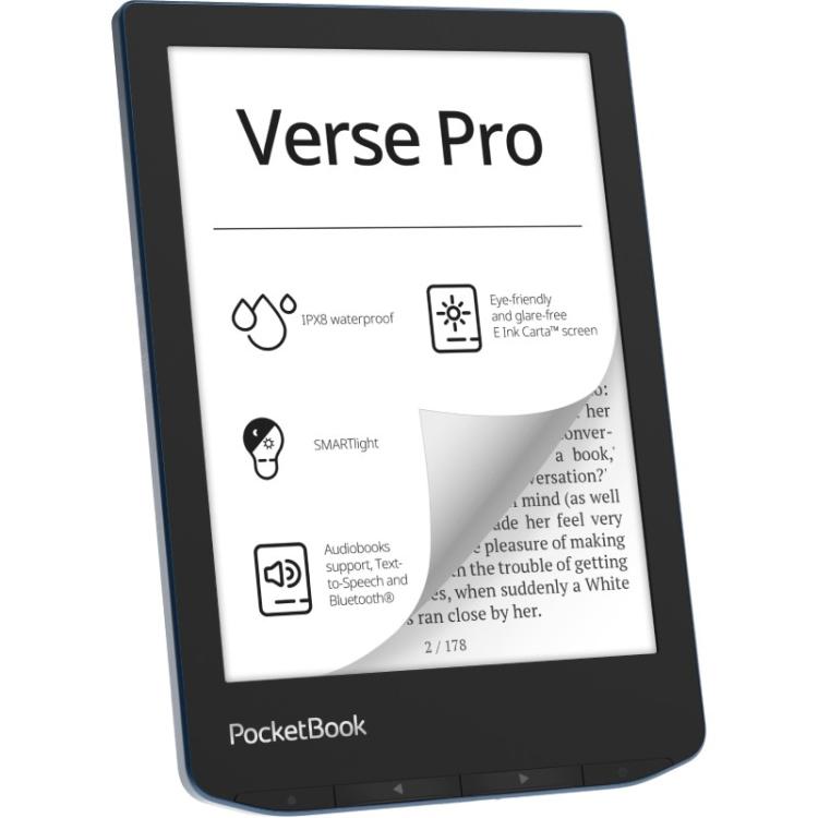 PocketBook - Verse Pro lectore de e-book Pantalla táctil 16 GB Wifi Negro, Azul