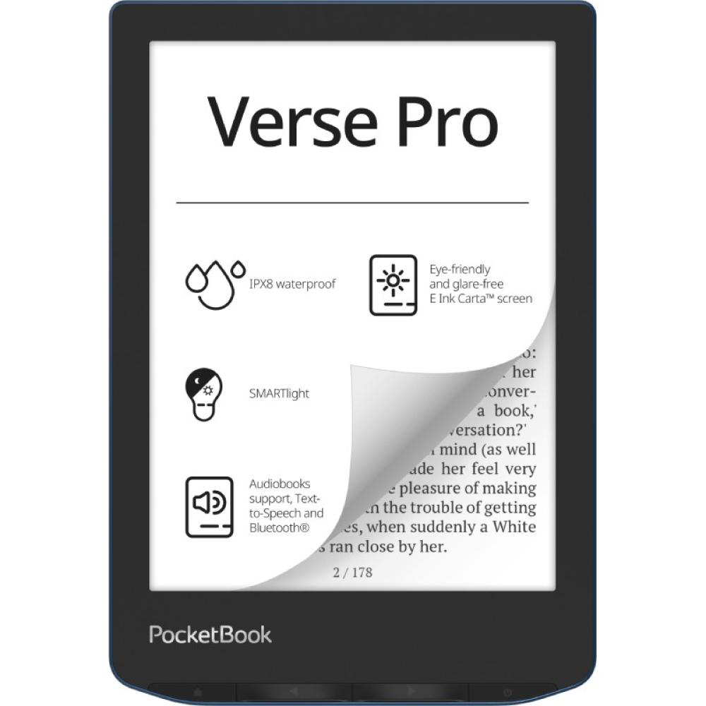 PocketBook - Verse Pro lectore de e-book Pantalla táctil 16 GB Wifi Negro, Azul