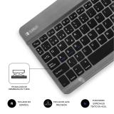 SUBBLIM - Teclado Bluetooth Smart BT Keyboard Grey