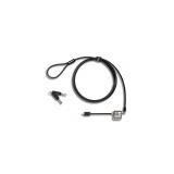 Lenovo - 4X90H35558 cable antirrobo Negro, Acero inoxidable 1,83 m