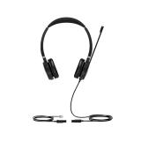 Yealink - YHS36 Auriculares Alámbrico Diadema Oficina/Centro de llamadas Negro, Plata - YHS36-DUAL