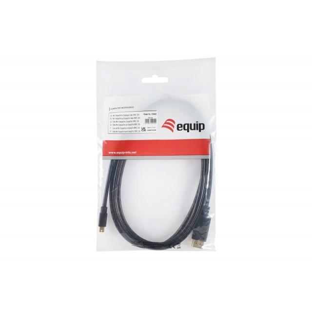 Equip - Cable de Mini DisplayPort a DisplayPort, M/M, 2,0 m, 4K/60Hz