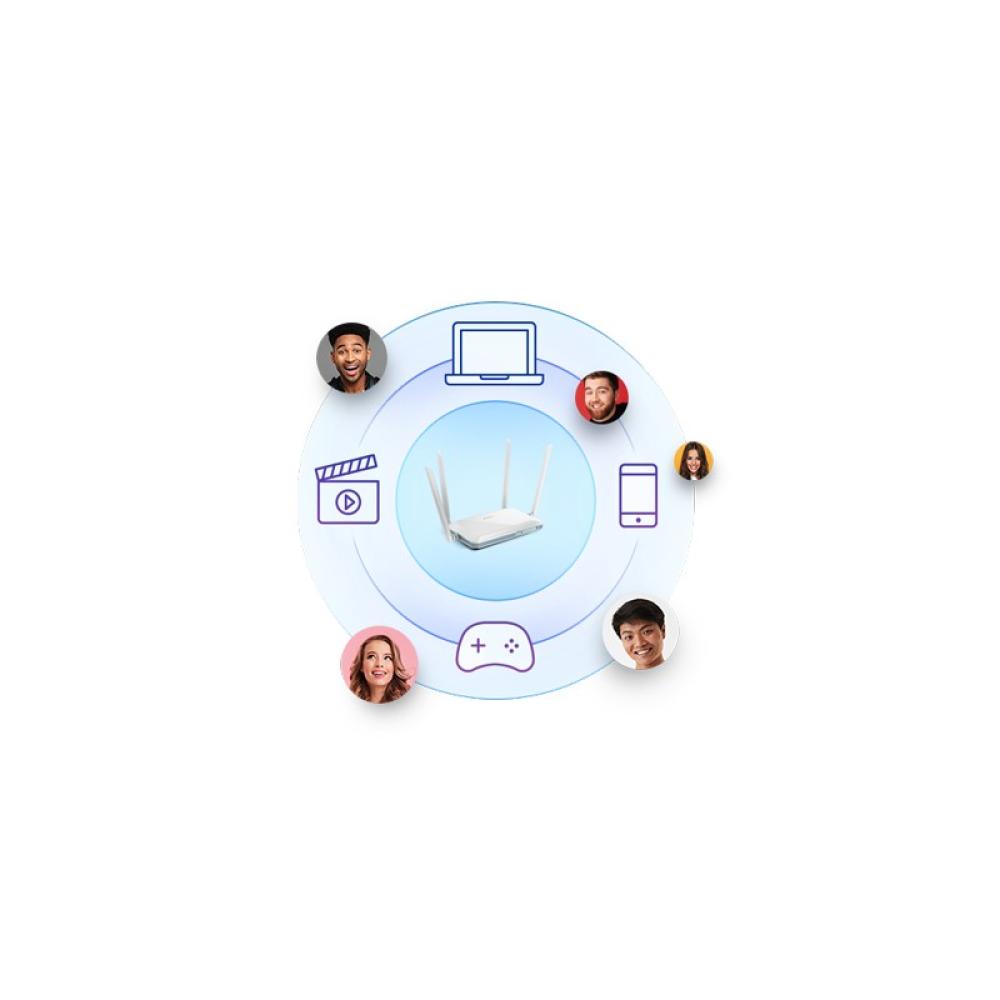 D-Link - EAGLE PRO AI router inalámbrico Ethernet rápido Banda única (2,4 GHz) 4G Blanco