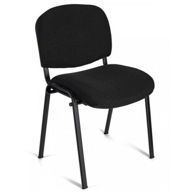 Silla Fissa Tapizada Tubo negro