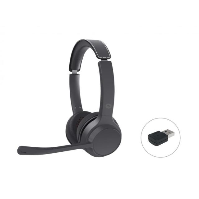 Conceptronic - POLONA04BA auricular y casco Auriculares Inalámbrico y alámbrico Diadema Llamadas/Música USB Tipo C Bluetooth Neg
