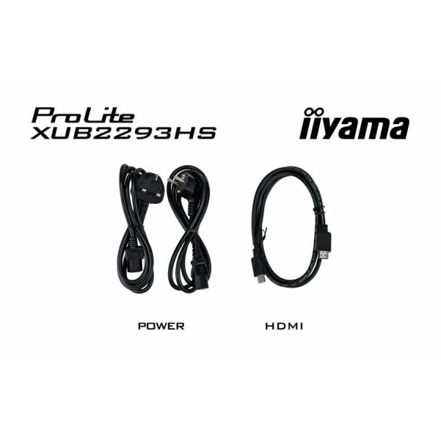 iiyama - ProLite XUB2293HS-B6 pantalla para PC 54,6 cm (21.5") 1920 x 1080 Pixeles Full HD LED Negro