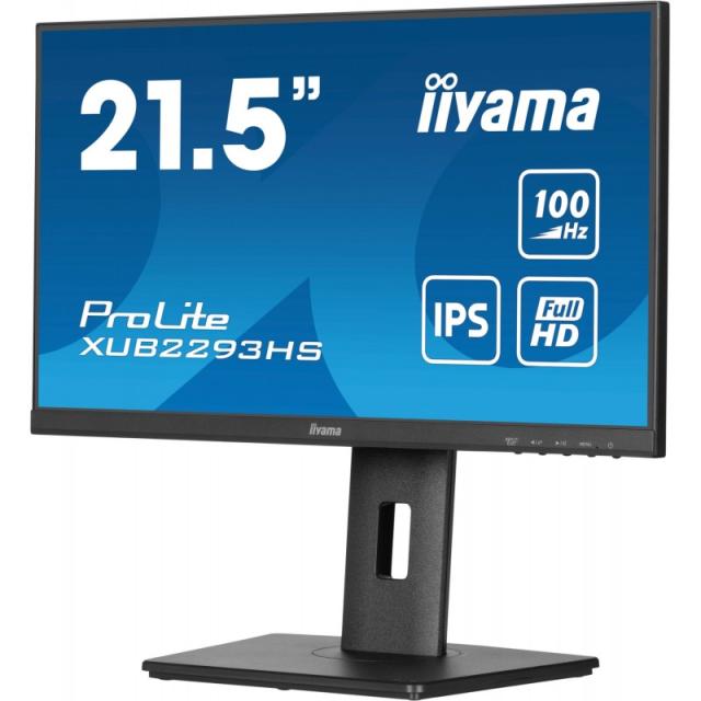 iiyama - ProLite XUB2293HS-B6 pantalla para PC 54,6 cm (21.5") 1920 x 1080 Pixeles Full HD LED Negro