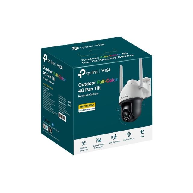 TP-Link - VIGI C540-4G Torreta Cámara de seguridad IP Interior y exterior 2560 x 1440 Pixeles Techo/pared