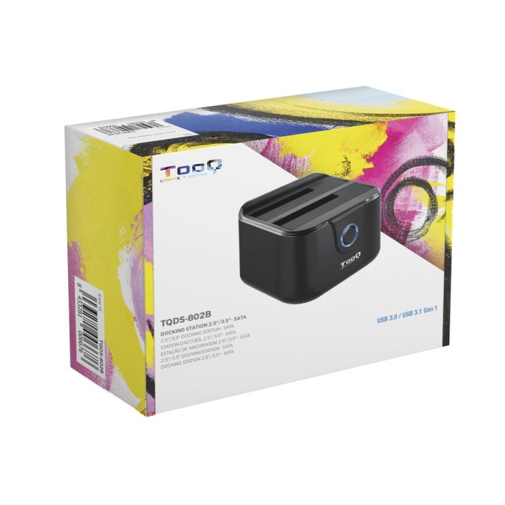 TooQ - DOCK STATION SATA 2.5/3.5 A USB 3.0 CLONE OTB NEGRO