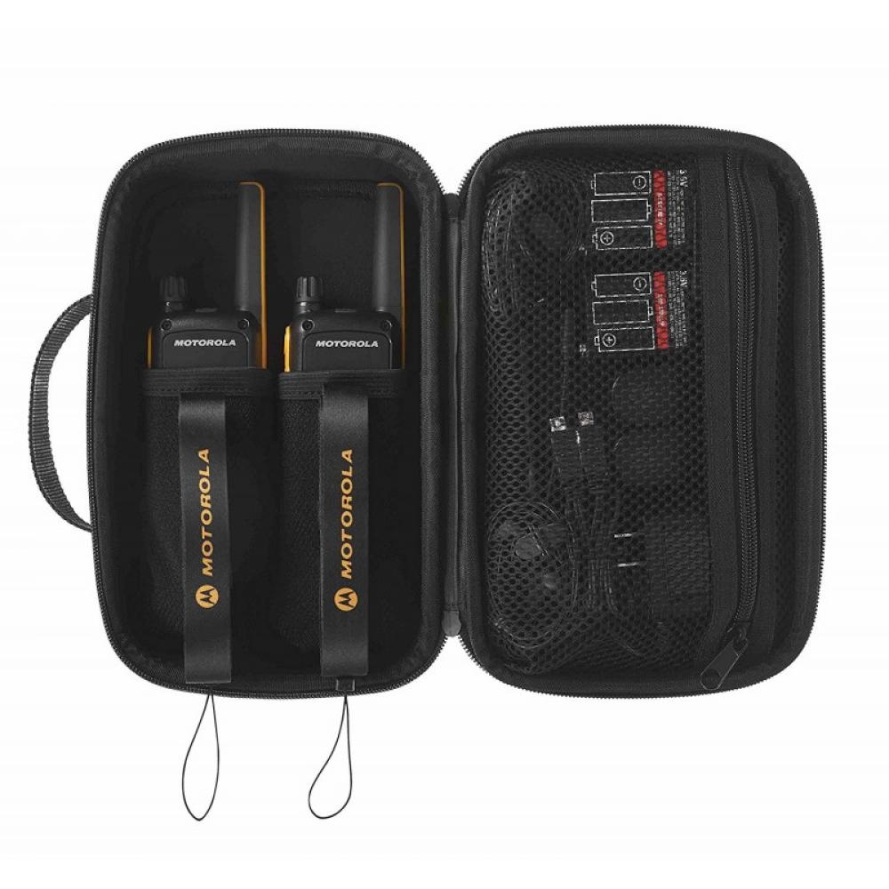 Motorola - T82 Extreme Twin Pack two-way radios 16 canales Negro, Naranja