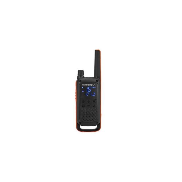 Motorola - T82 Twin Pack & Chgr two-way radios 16 canales Negro, Naranja