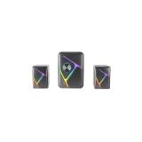 Mars Gaming - MS-H21, Altavoces Gaming RGB 2.1 y Subwoofer 35W, Sistema Drivers Invertidos 3D Surround, Altavoces Compac - MSH21