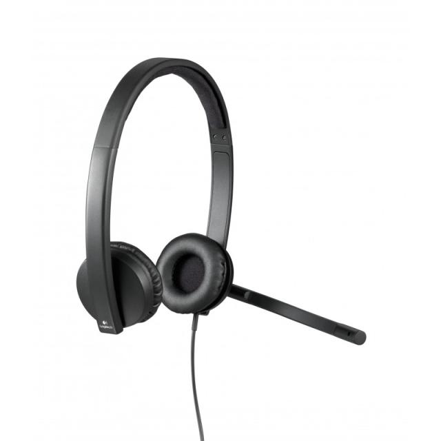Logitech - H570e Auriculares Alámbrico Diadema Oficina/Centro de llamadas USB tipo A Negro