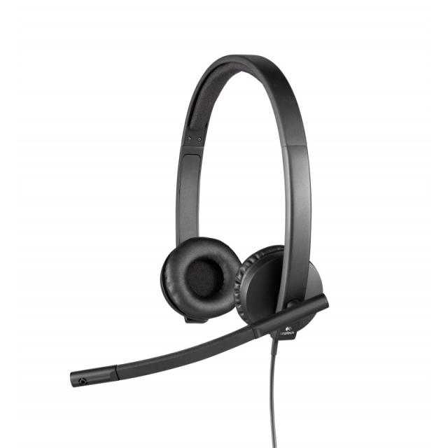 Logitech - H570e Auriculares Alámbrico Diadema Oficina/Centro de llamadas USB tipo A Negro