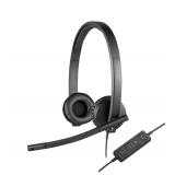 Logitech - H570e Auriculares Alámbrico Diadema Oficina/Centro de llamadas USB tipo A Negro