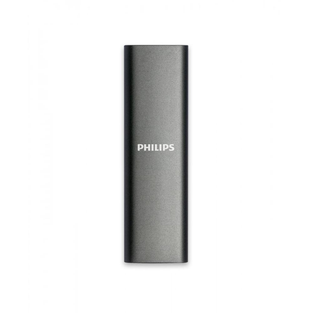 Philips - FM02SS030P/00 unidad externa de estado sólido 2 TB USB Tipo C 3.2 Gen 1 (3.1 Gen 1) Gris