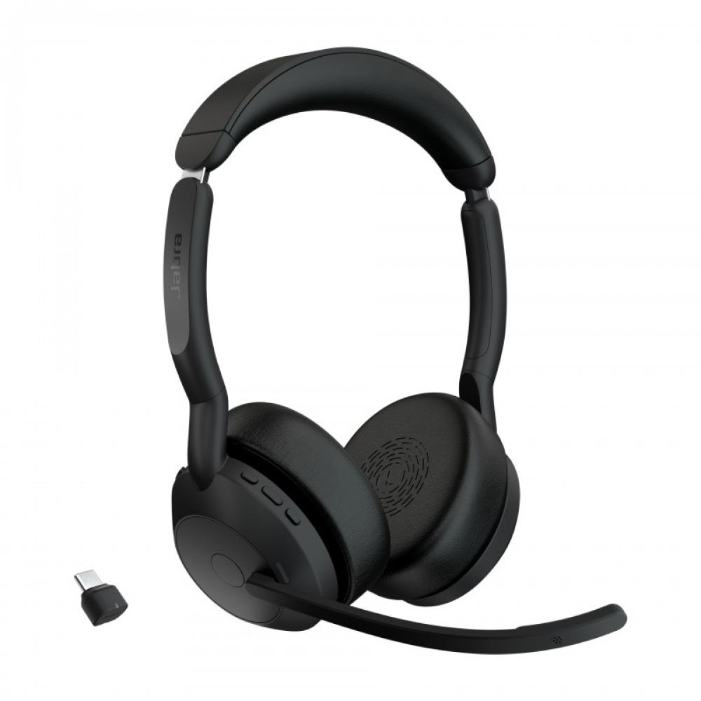 Jabra - Evolve2 55 Auriculares Inalámbrico Diadema Oficina/Centro de llamadas Bluetooth Base de carga Negro - 25599-989-899