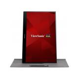 Viewsonic - TD1655 pantalla para PC 39,6 cm (15.6") 1920 x 1080 Pixeles Full HD LED Pantalla táctil Multi-usuario Negro, Plata