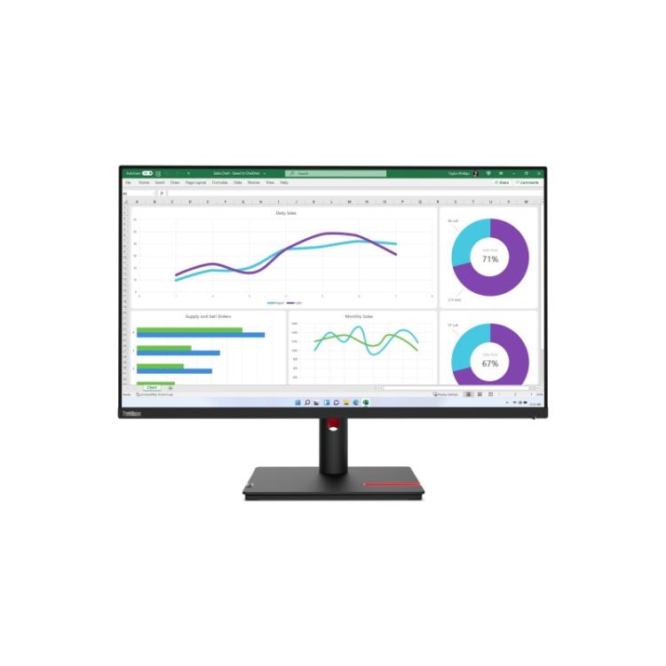 Lenovo - ThinkVision T32h-30 LED display 80 cm (31.5") 2560 x 1440 Pixeles Quad HD Negro