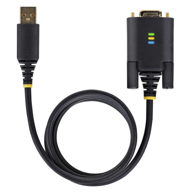 StarTech.com - Cable Adaptador USB a Serie de 1m - Serial - Retención COM - FTDI - Adaptador USB-A a DB9 RS232 - con Tornillos D