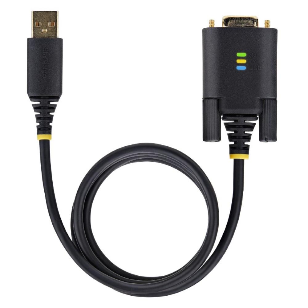 StarTech.com - Cable Adaptador USB a Serie de 1m - Serial - Retención COM - FTDI - Adaptador USB-A a DB9 RS232 - con Tornillos D