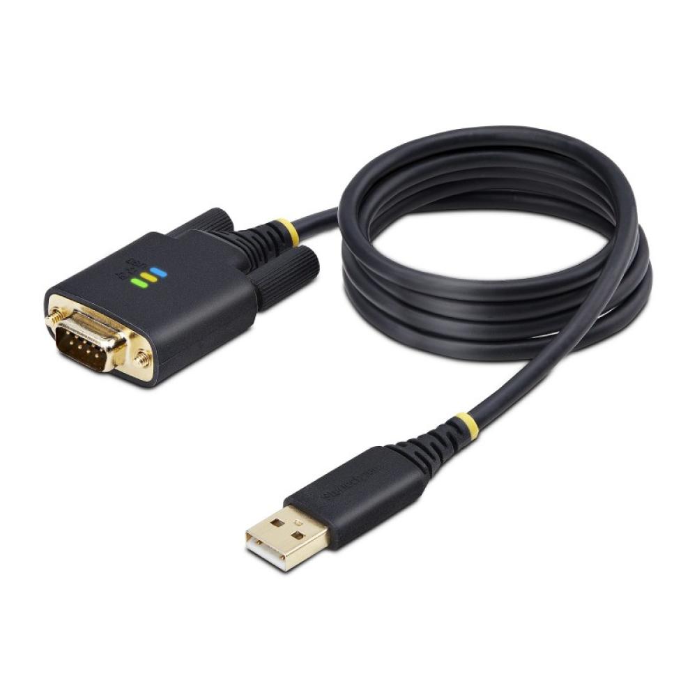 StarTech.com - Cable Adaptador USB a Serie de 1m - Serial - Retención COM - FTDI - Adaptador USB-A a DB9 RS232 - con Tornillos D
