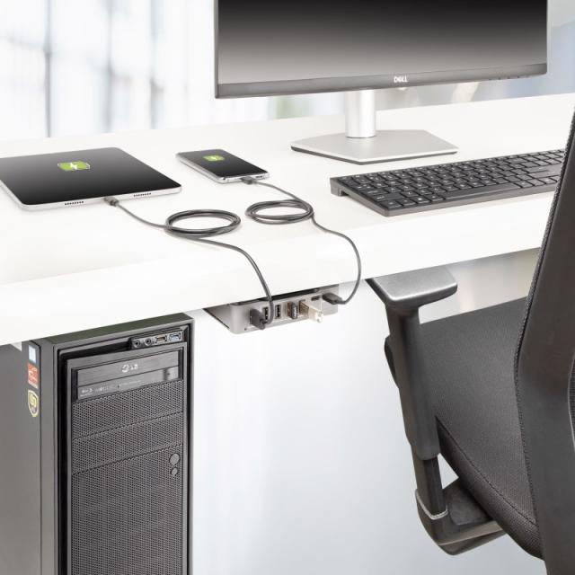 StarTech.com - 10G5A2CS-USB-C-HUB hub de interfaz USB 3.2 Gen 2 (3.1 Gen 2) Type-C 10000 Mbit/s Plata