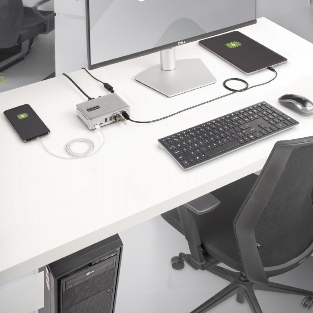 StarTech.com - 10G5A2CS-USB-C-HUB hub de interfaz USB 3.2 Gen 2 (3.1 Gen 2) Type-C 10000 Mbit/s Plata