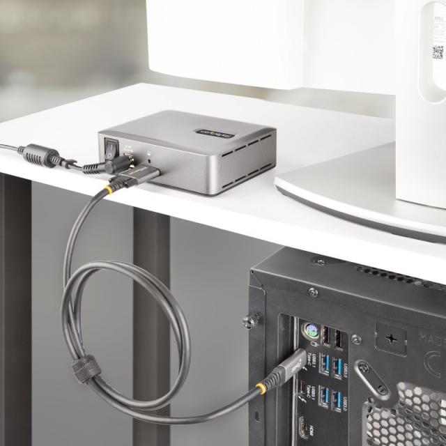 StarTech.com - 10G5A2CS-USB-C-HUB hub de interfaz USB 3.2 Gen 2 (3.1 Gen 2) Type-C 10000 Mbit/s Plata