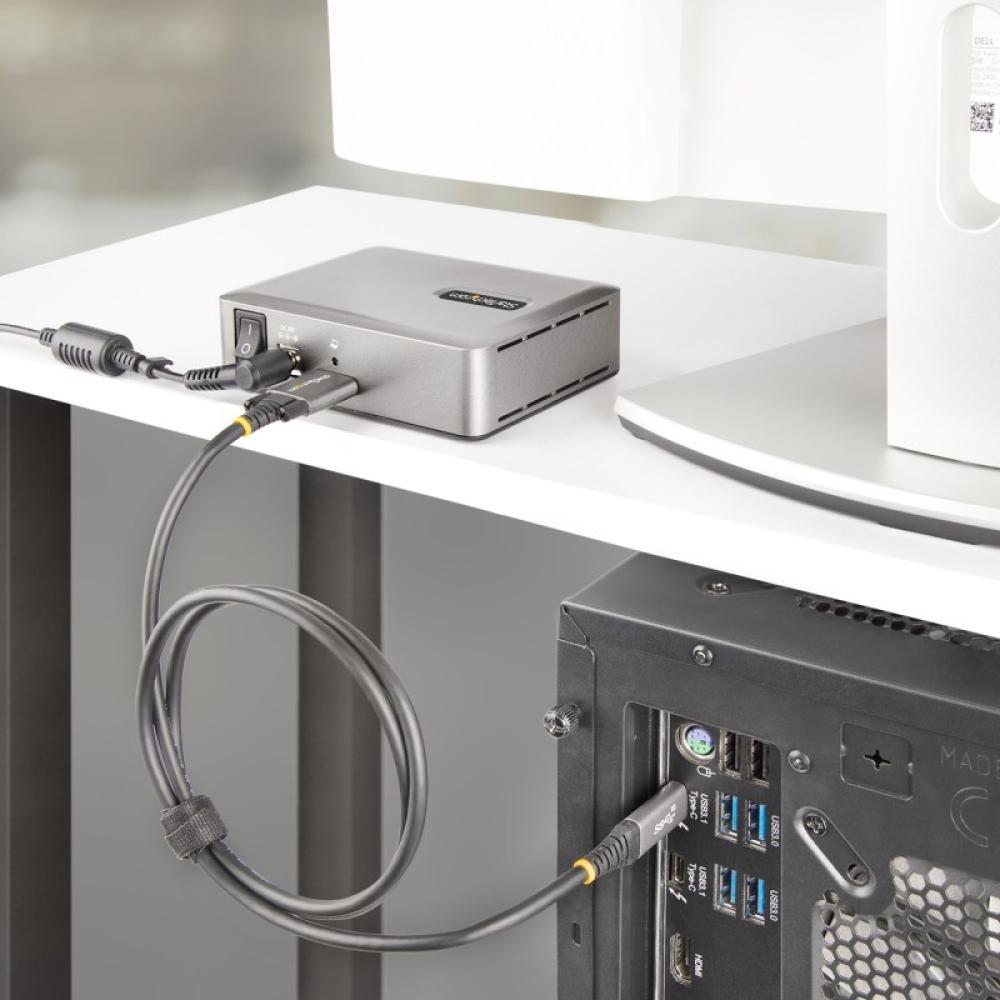 StarTech.com - 10G5A2CS-USB-C-HUB hub de interfaz USB 3.2 Gen 2 (3.1 Gen 2) Type-C 10000 Mbit/s Plata