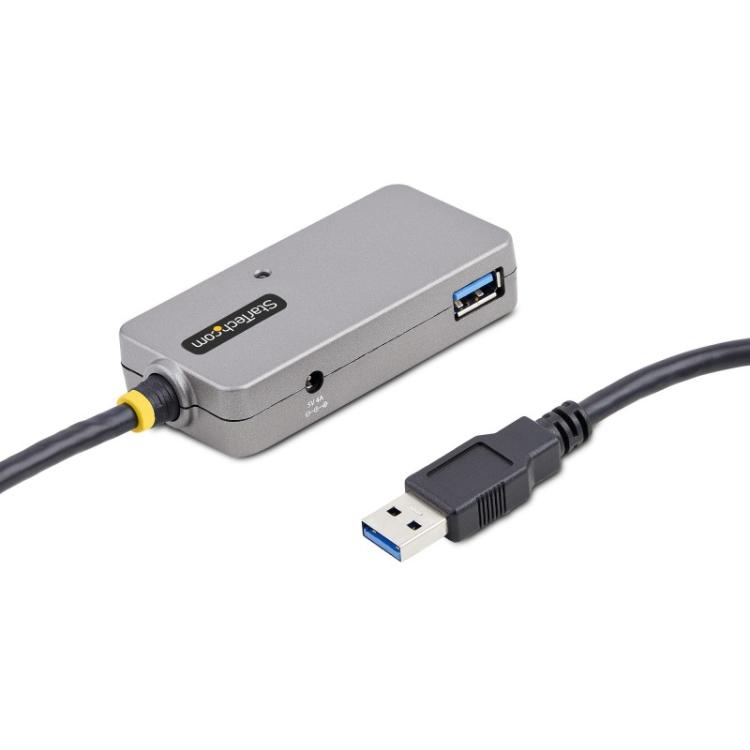 StarTech.com - U01043-USB-EXTENDER hub de interfaz USB 3.2 Gen 1 (3.1 Gen 1) Type-A 5000 Mbit/s Negro, Plata