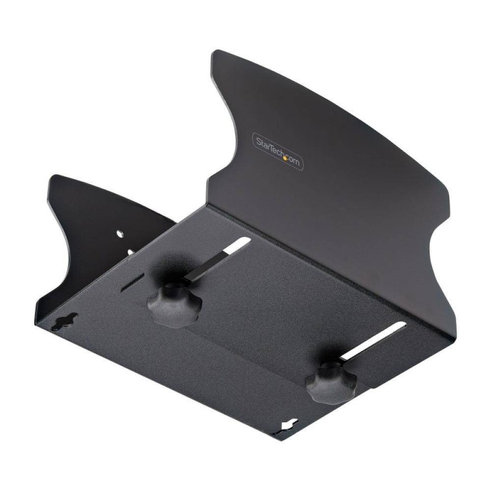 StarTech.com - Bracket Soporte de Montaje en Pared para PC - Soporta CPU de hasta 18kg - Ajustes sin Herramientas de 5cm a 20cm