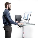 StarTech.com - Bracket Soporte de Montaje en Pared para PC - Soporta CPU de hasta 18kg - Ajustes sin Herramientas de 5cm a 20cm