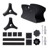 StarTech.com - Bracket Soporte de Montaje en Pared para PC - Soporta CPU de hasta 18kg - Ajustes sin Herramientas de 5cm a 20cm