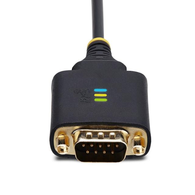 StarTech.com - 2P6FFC-USB-SERIAL cambiador de género para cable USB-A 2 x DB-9 RS-232 Negro, Gris