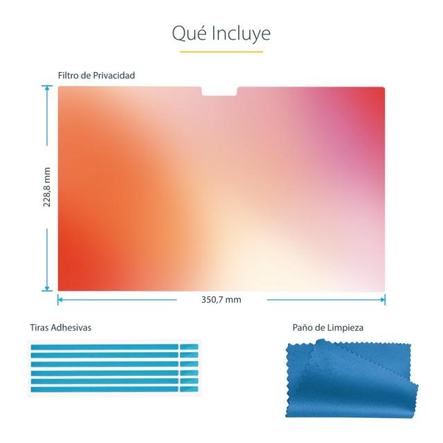 StarTech.com - Filtro de Privacidad Dorado para MacBook Pro 21/23 de 16in - con Privacidad Mejorada - Protector de Pantalla de D