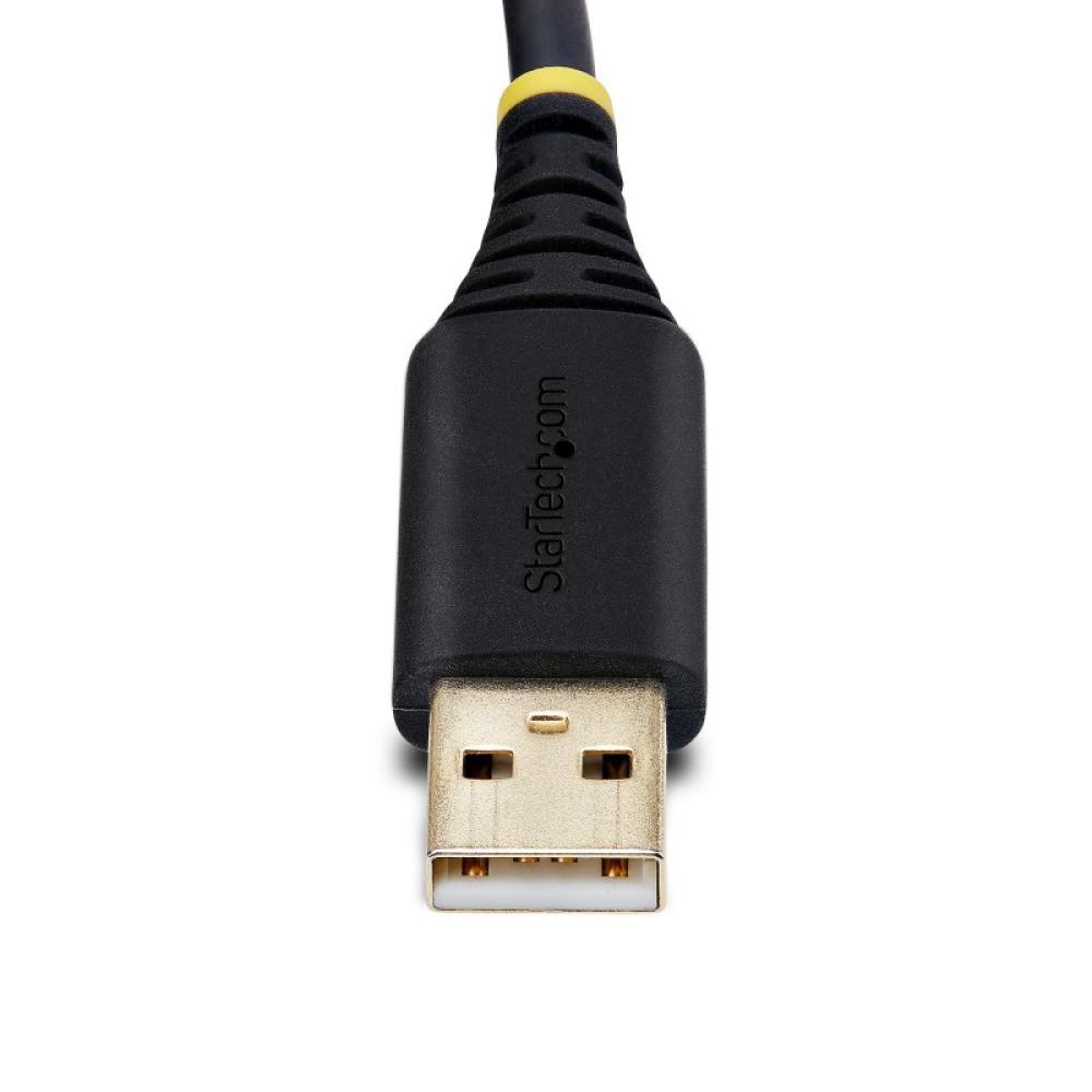 StarTech.com - Cable Adaptador USB a 2 Puertos Serie de 60cm - Cable Conversor USB a Serial - Retención COM - FTDI - Protección