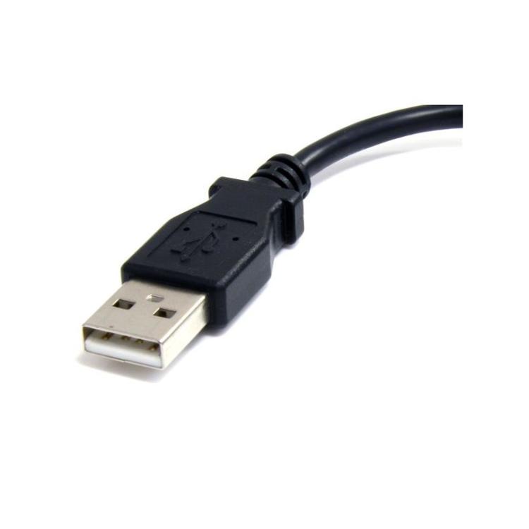 StarTech.com - Cable Adaptador de 15cm USB A Macho a Micro USB B Macho para Teléfono Móvil Carga y Datos - Negro
