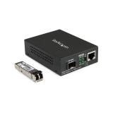 StarTech.com - Conversor Compacto de Medios Ethernet Gigabit a Fibra Multimodo LC - 550m