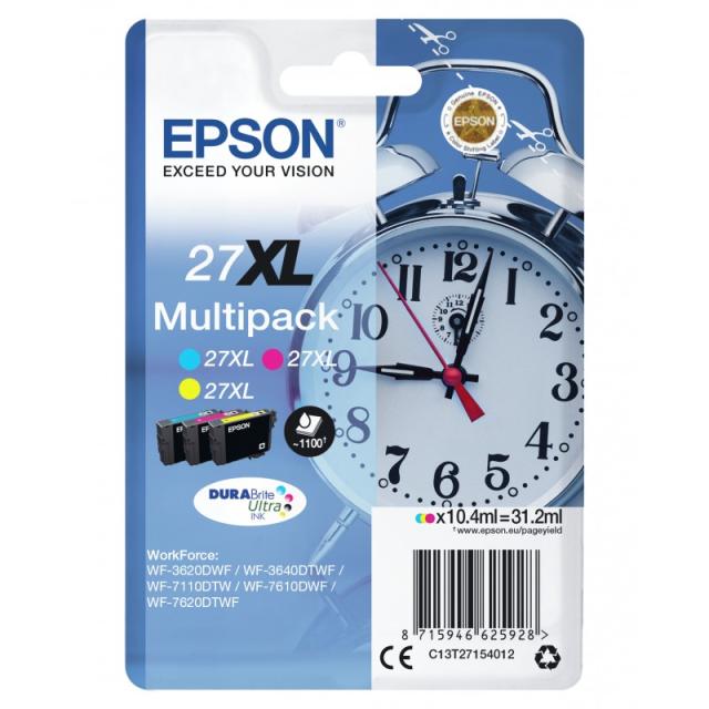 Epson - Alarm clock Multipack 3-colour 27XL DURABrite Ultra Ink
