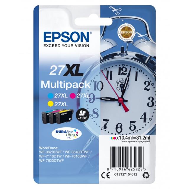 Epson - Alarm clock Multipack 3-colour 27XL DURABrite Ultra Ink