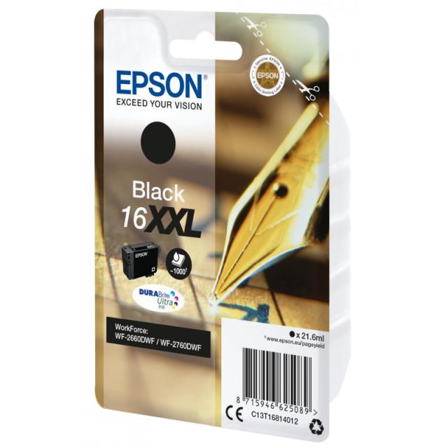 Epson - Singlepack Black 16XXL DURABrite Ultra Ink