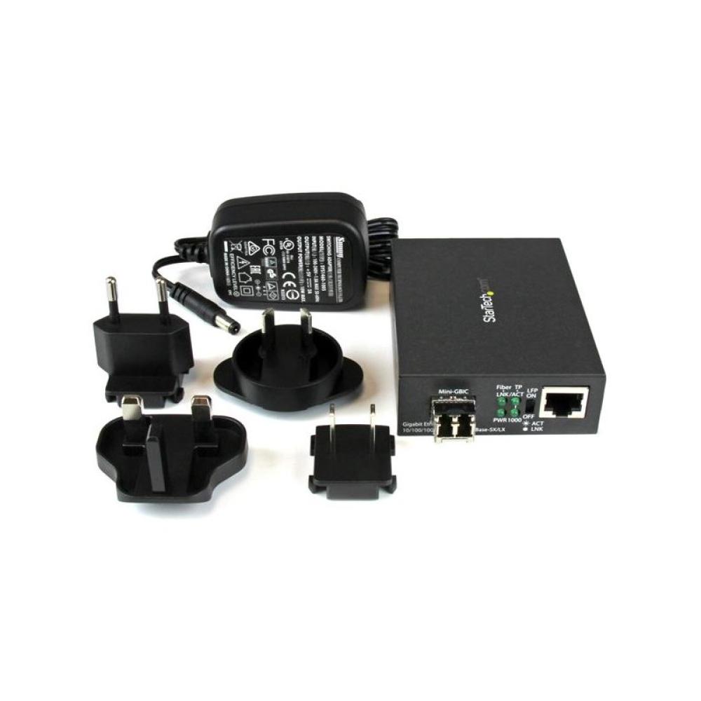 StarTech.com - Conversor Compacto de Medios Ethernet Gigabit a Fibra Multimodo LC - 550m