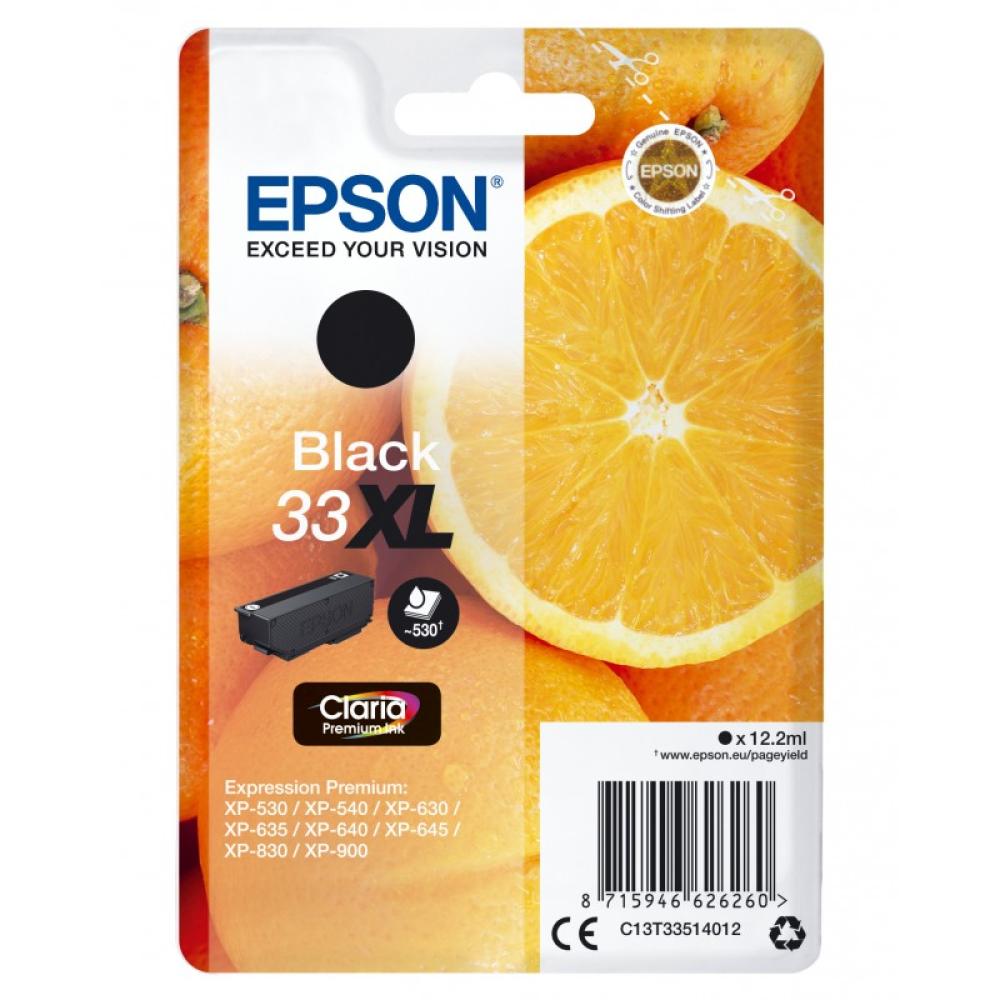 Epson - Oranges Singlepack Black 33XL Claria Premium Ink