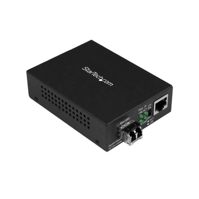 StarTech.com - Conversor Compacto de Medios Ethernet Gigabit a Fibra Multimodo LC - 550m