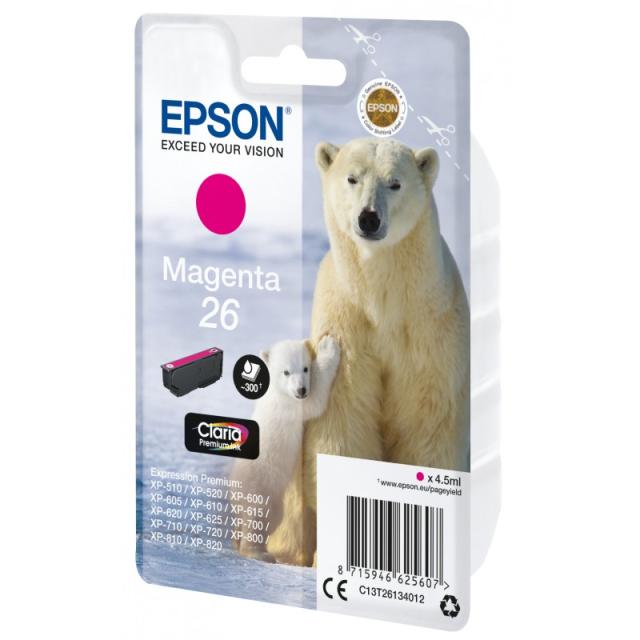 Epson - Polar bear Cartucho 26 magenta