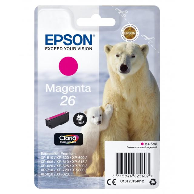 Epson - Polar bear Cartucho 26 magenta