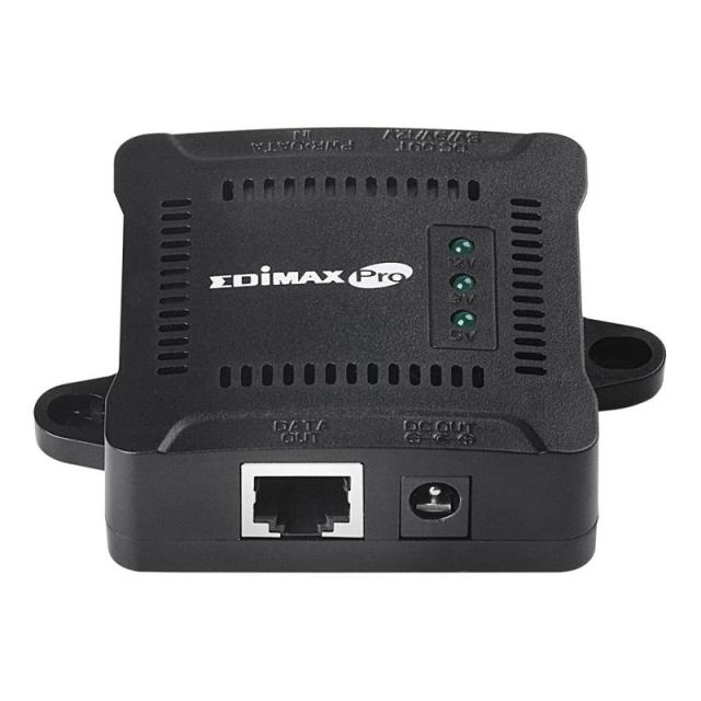 Edimax - GP-101ST divisor de red Negro Energía sobre Ethernet (PoE)